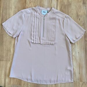 ASOS Blush Pink Pleated Blouse
